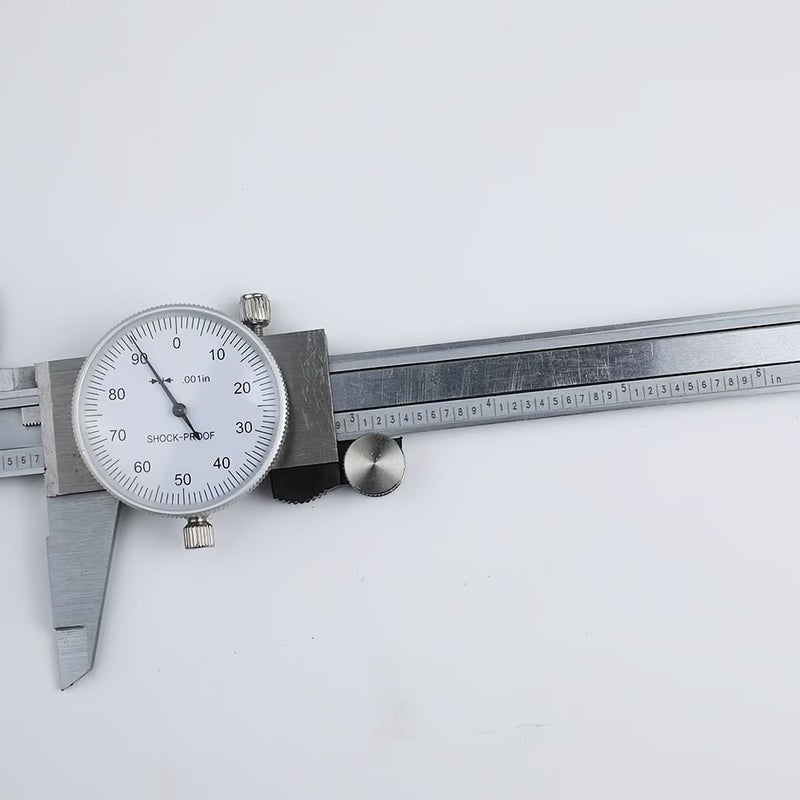 Precision Dial Caliper Heavy Duty Carbon Steel Inch Measurement Portable Internal External - Image 4