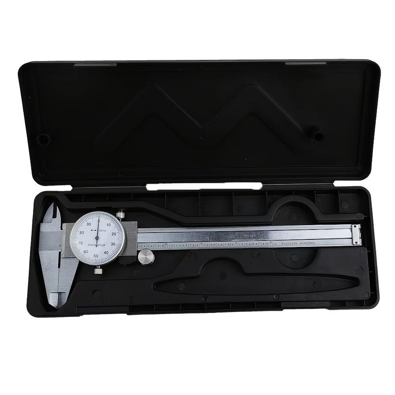 Precision Dial Caliper Heavy Duty Carbon Steel Inch Measurement Portable Internal External - Image 5