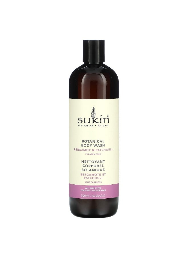Sukin Sukin, Botanical Body Wash, Bergamot & Patchouli, 16. 9 oz (500 ml)  - Image 1