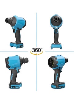 Shard Blowers For Lawn Care Cordless Dust Blower Inflator Rechargeable Air Dust Machine Lithium Electric Cleanner Dusts Vacuum Blower Fan Fit  - Image 2