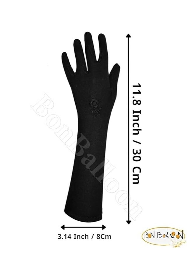 3pcs rubber gloves arm sleeves muslim hijab cover for women - Image 2