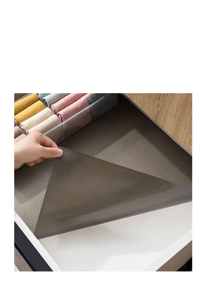 Generic - Non-stick and waterproof mattress for drawers and shelves. Mattresses for the kitchen cabinet are washable and reusable; for the refrigerator, wardrobe, dining rack, desk - - - size 3m x 45cm-Gray -- from Rana store - Image 1