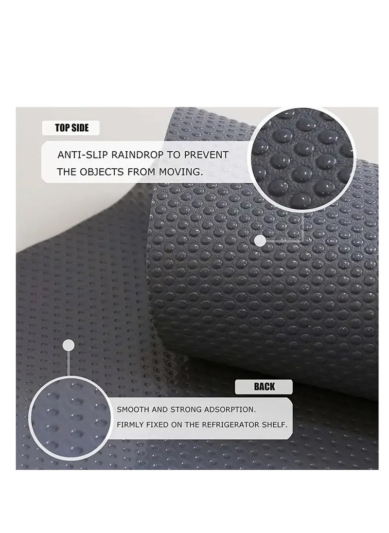 Generic - Non-stick and waterproof mattress for drawers and shelves. Mattresses for the kitchen cabinet are washable and reusable; for the refrigerator, wardrobe, dining rack, desk - - - size 3m x 45cm-Gray -- from Rana store - Image 1