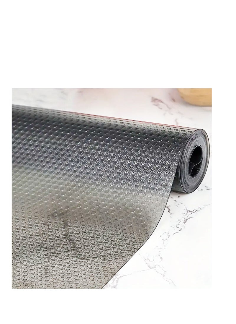 Generic - Non-stick and waterproof mattress for drawers and shelves. Mattresses for the kitchen cabinet are washable and reusable; for the refrigerator, wardrobe, dining rack, desk - - - size 3m x 45cm-Gray -- from Rana store - Image 1