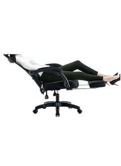 MAAS Adjustable chair with armrest and head support pillow, office chair with adjustable armrests, 360 degree rotatable chair seat, 50X60X120 cm  - Image 2