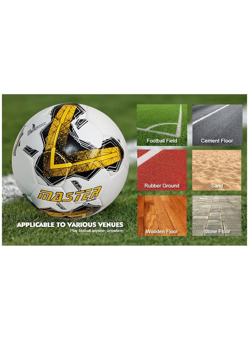 سبال كرة القدم كرة القدم لمباريات كأس العالم أفضل كرة مقاومة للماء في الأماكن المغلقة/الخارجية للتدريب الاحترافي ومطابقة الرجال والنساء للشباب والكبار - Image 4