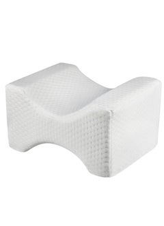 TYCOM Tycom Memory Foam Knee Pillow for Side Sleepers - Orthopedic Knee & Leg Cooling Pillow, Adaptive Bed Assistance Product, Leg Pillow for Sleeping Lower Back & Hip Pain (White)  - Image 1
