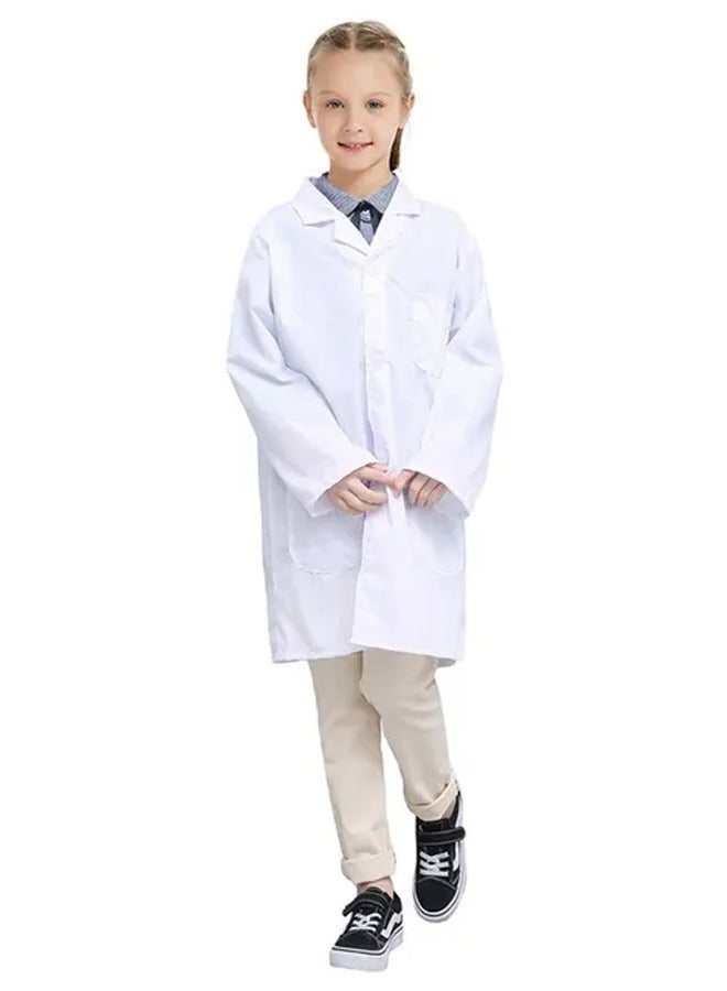 Brain Giggles Brain Giggles White Lab Coat Pretend Play for Kids Scientist Costume  - Image 2