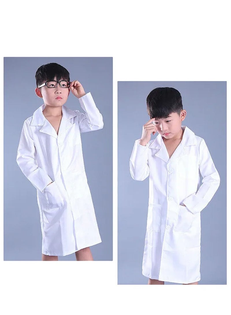 Brain Giggles Brain Giggles White Lab Coat Pretend Play for Kids Scientist Costume  - Image 3