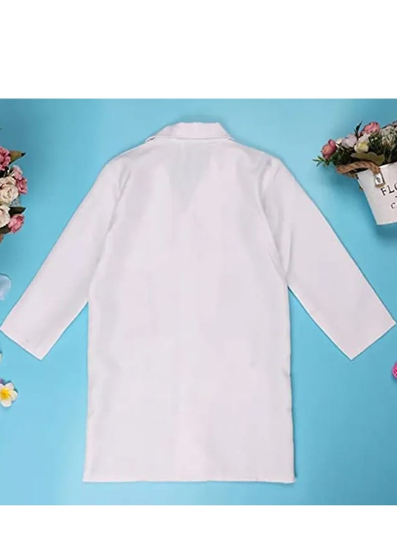 Brain Giggles Brain Giggles White Lab Coat Pretend Play for Kids Scientist Costume  - Image 4