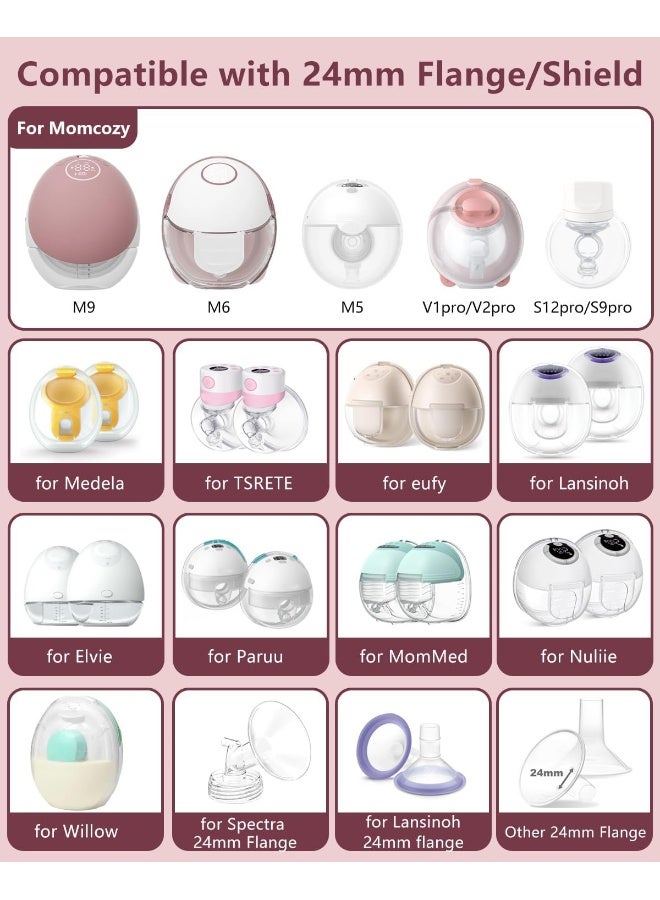 IVARONAL 4PC Flange Insert 13mm Compatible with Momcozy Breast Pump - Image 2