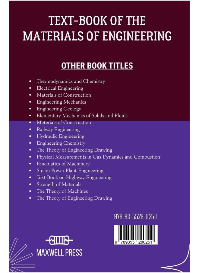 TextBook of the Materials of Engineering  - Image 2