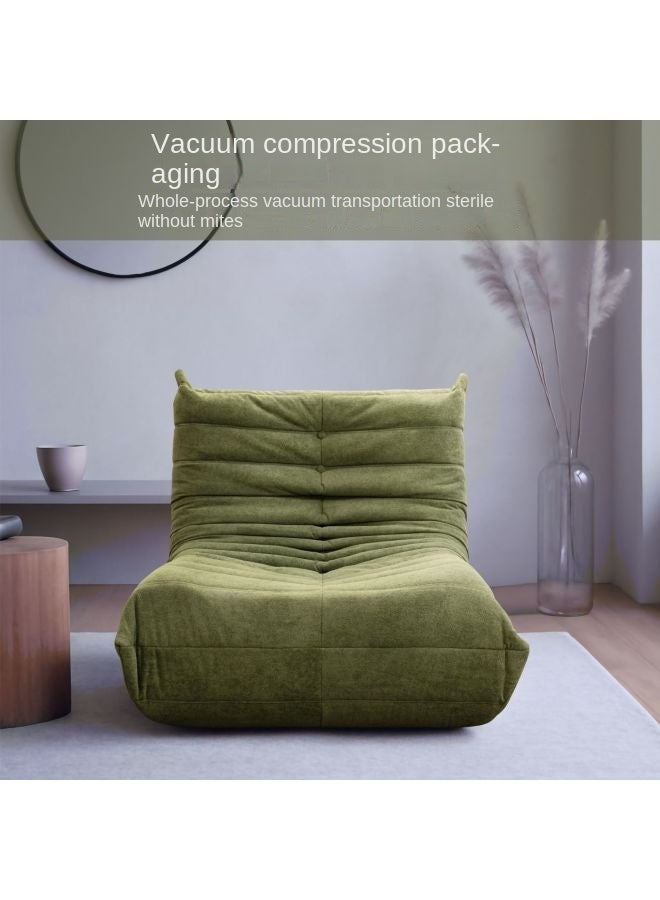 Caterpillar Lazy Sofa Cream Internet celebrity Reclining Casual Triple Modern Living Room Bedroom Compression Sofa - Image 4