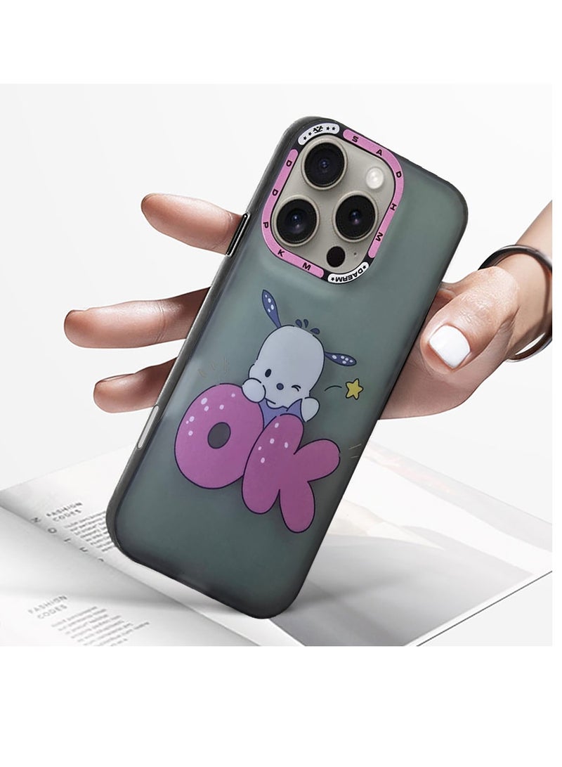 Techie Aesthetic Cute Bunny Back Cover Case with Raised Camera Lens Protector for Apple iPhone 16 Pro - Image 4