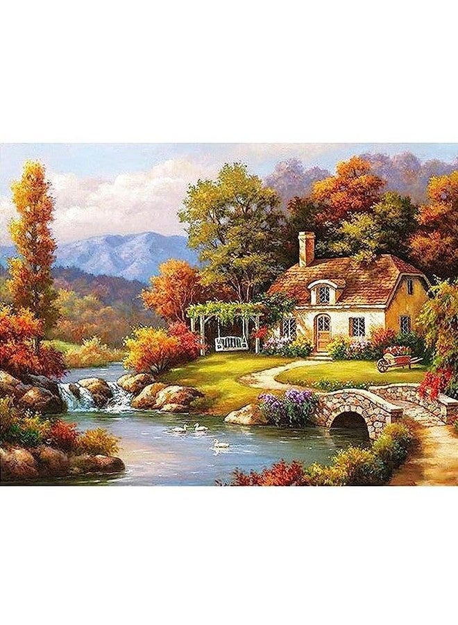 TREXEE طقم رسم بالزيت DIY من TREXEE - قماش منقوش مسبقًا، ألوان أكريليك، 3 فرش، 40*50 سم، للجنسين، لجميع الأعمار، أسلوب واقعي، غير سام، طقم رسم DIY - Image 1