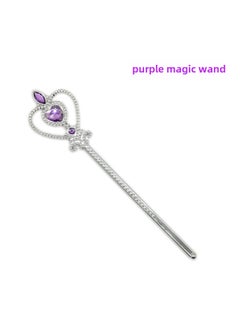 Kids Princess Crown Headband Ice Fairy Costume Accessory Purple Magic Wand
