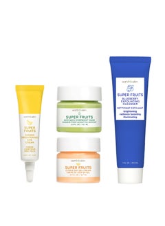 earth to skin Earth To Skin Super Fruits Starter Set: Blueberry Exfoliating Cleanser (1.0 Fl Oz), Citrus Day Gel Cream (0.5 Fl Oz), Avocado Overnight Mask (0.5 Fl Oz), and Banana Brightening Eye Cream (0.23 Fl Oz) 