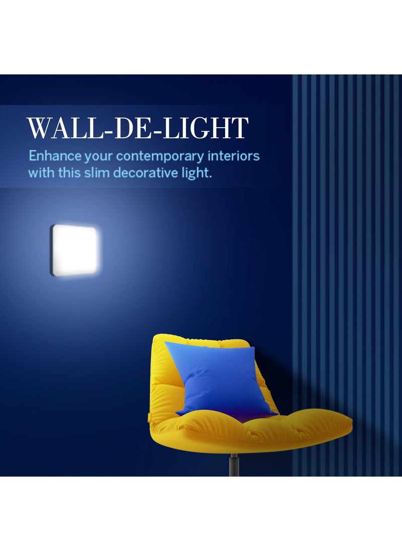 Halonix Halonix Prime 12W Square Slim Surface Downlighter CCT6500K Cool Day Light Slim Decorative Wall Ceiling Light Pack 10  - Image 3