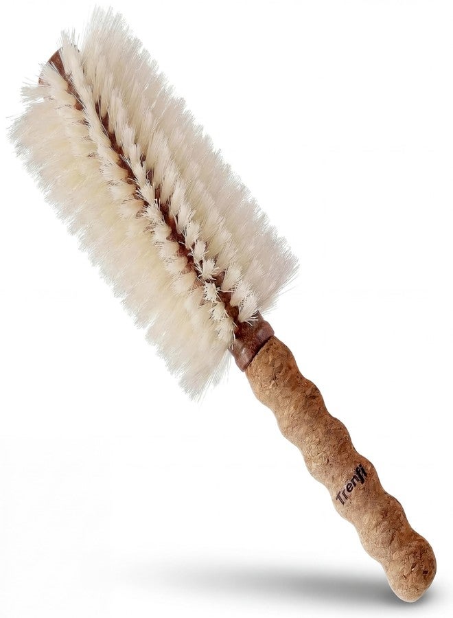 TRENFI Boar Bristle Round Brush 2.75 Inch Nylon Spine - Image 1