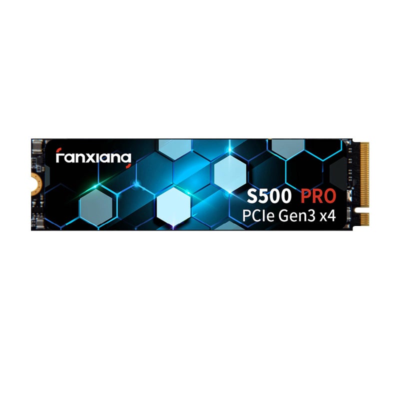 fanxiang S500 Pro 1TB NVMe SSD M.2 PCIe Gen3x4 2280 Internal Solid State Drive, SLC Cache 3D NAND TLC, Up to 3200MB/s, Compatible with Laptop and PC Desktops(Black) - Image 1