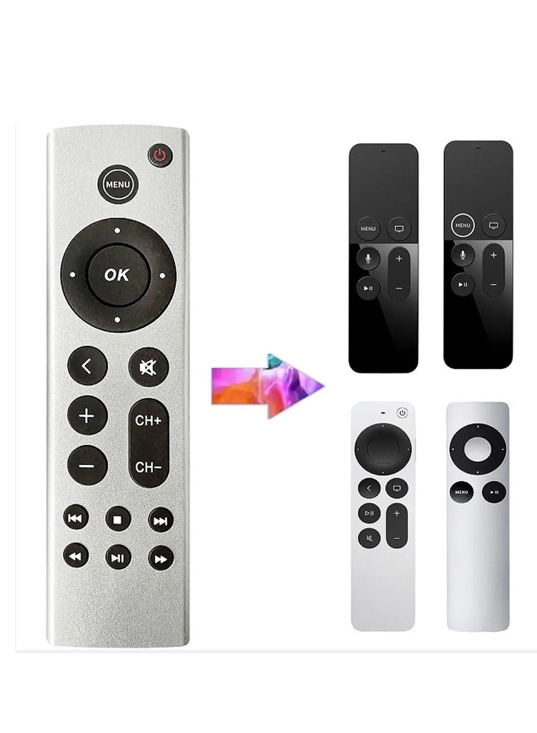 Universal Remote Control Replacement for Apple TV 4K, Apple TV Box (2nd 3rd 4th Gen), Apple TV HD A2843 A2737 A2169 A1842 A1625 A1427 A1469 A1378 A1218 - Image 1