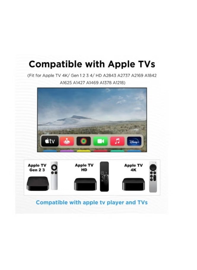 Universal Remote Control Replacement for Apple TV 4K, Apple TV Box (2nd 3rd 4th Gen), Apple TV HD A2843 A2737 A2169 A1842 A1625 A1427 A1469 A1378 A1218 - Image 5