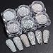 Fcozpjk Reflective Nail Powder 6 Boxes Sparkling Diamond Glitter for Nails Iridescent Sequins Holographic Super Bright Pigment Dust Nail Art Decor - Image 2