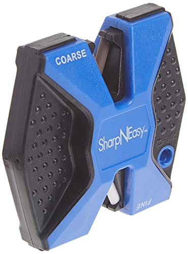 AccuSharp 2-Step Knife Sharpener - Sharpens, Restores, & Hones - 2-Step Coarse and Fine Rods for Kitchen Knives & All Types of Blades - Keychain Pull Through Knife Sharpener - Blue - Image 4