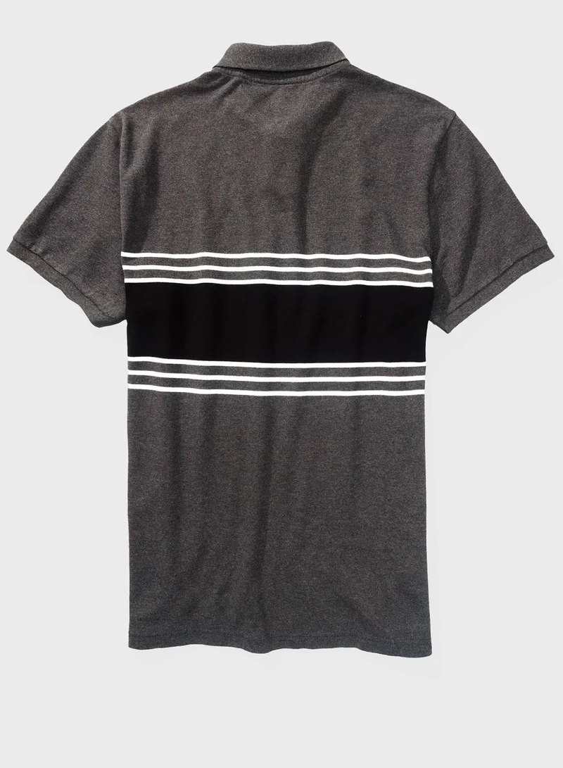 امريكان ايجل Striped Polo