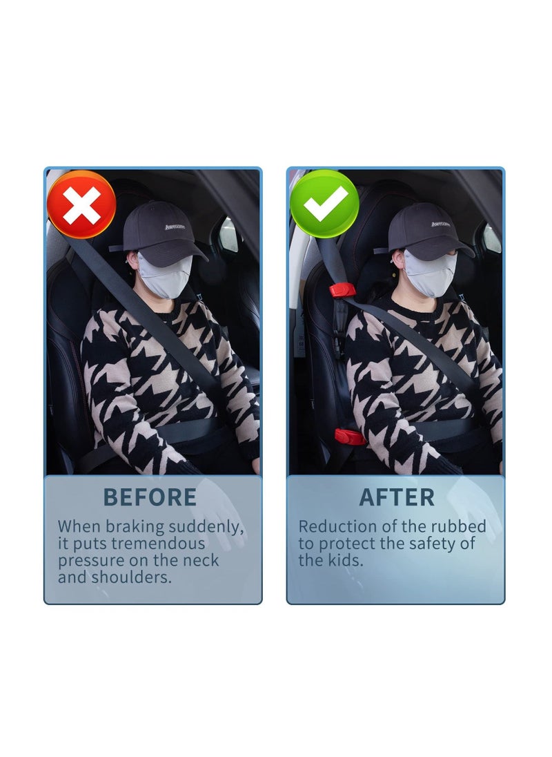 KASTWAVE Kids Seat Belt Adjuster, Protect Shoulders and Neck, with Seat Belt Adjuster with Clip and Position Lock, A Must Have Car Seat Belt Adjuster for Kids/Short Adults  - Image 5