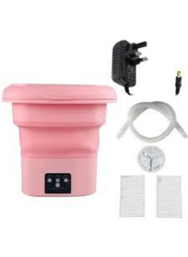 غسالة ملابس قابلة للطي – صغيرة – وردي - Image 3