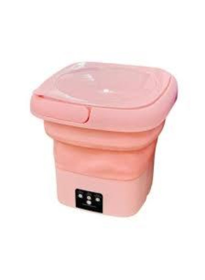 غسالة ملابس قابلة للطي – صغيرة – وردي - Image 1