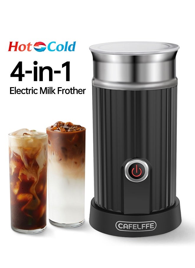 Cafelffe Electric Milk Frother Hot Cold Milk Foamer Milk Heater For Cappuccino And Latte 550W Black  - Image 1