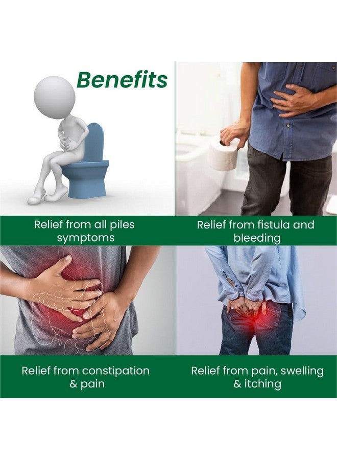 Cipzer Piles Forte Capsule I For Piles, Hemorrhoid Support, Bavasir, Fissure. Fistula, Inflammation & Rectum I Fast Relieve In Bleeding, Burning & Pain (60 Pills) - Image 4