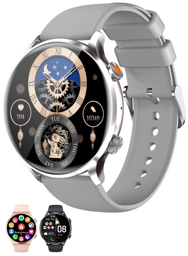 Korean Brand Smart Watch Y5，Business Smartwatch, Waterproof Fitness Watch, Bluetooth Calling, Compatible with Android and iOS,Smartwatch For Men, Zinc Alloy Vacuum Plating, Heart Rate Monitoring - Image 1