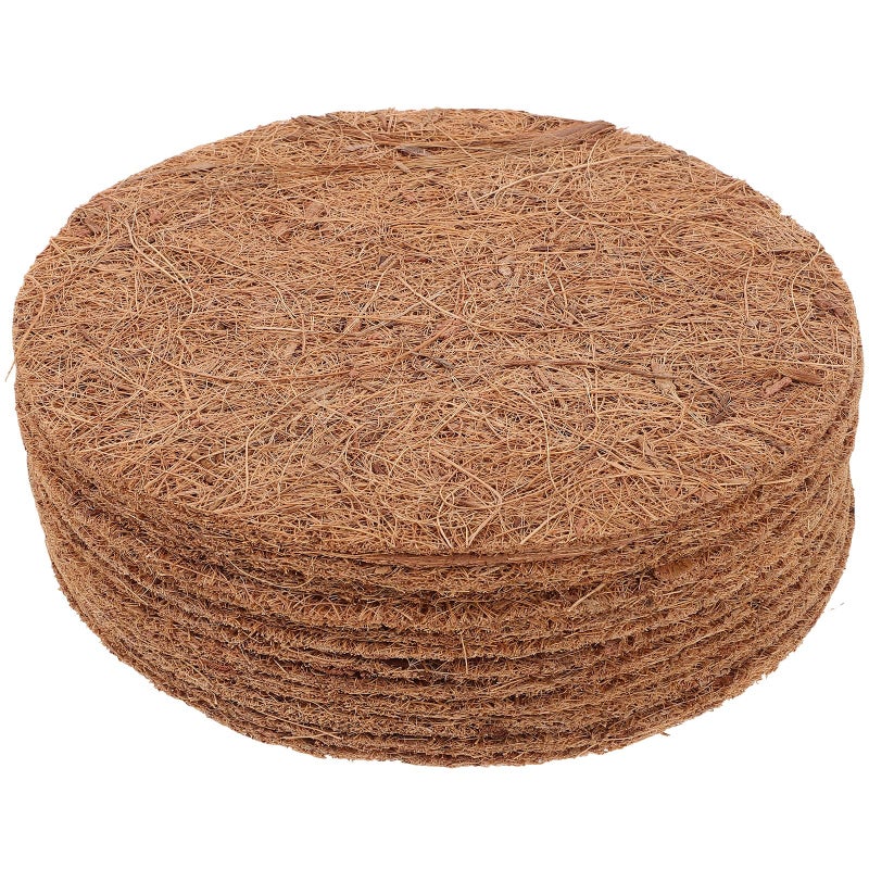 Healeved 12pcs Bird Nesting Pads Pigeon Nest Mat Coconut Fiber Mat Parrots Breeding Nests Pigeon Nesting Bowls Breeding Supplies - Image 1