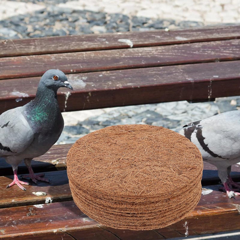 Healeved 12pcs Bird Nesting Pads Pigeon Nest Mat Coconut Fiber Mat Parrots Breeding Nests Pigeon Nesting Bowls Breeding Supplies - Image 5