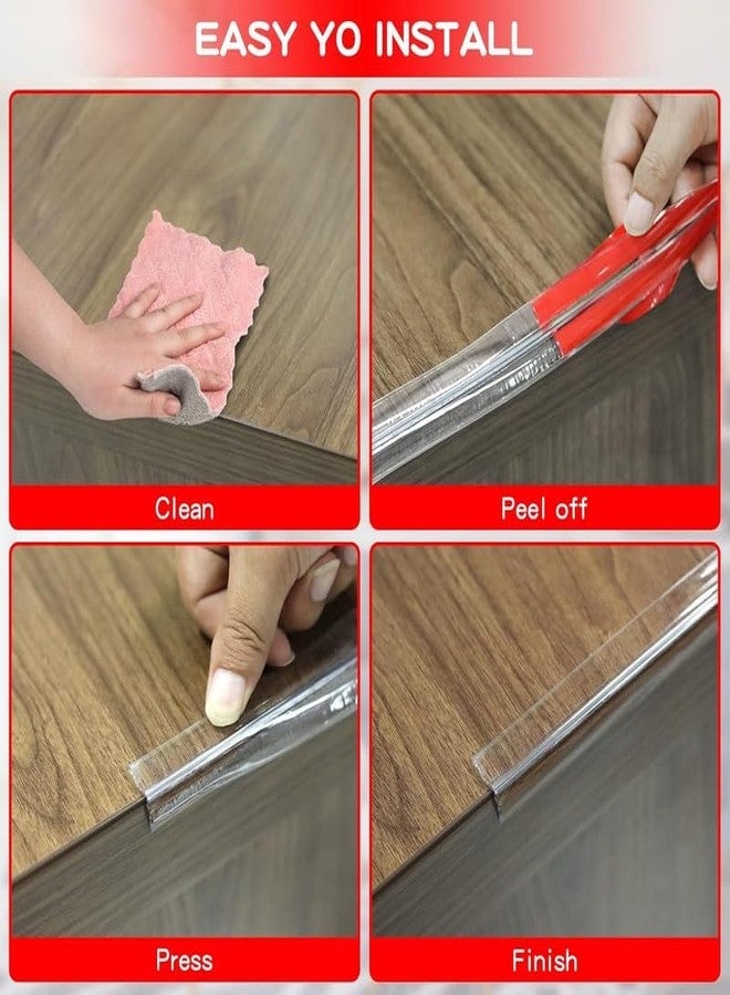 Pekos Silicone Clear Corner Protectors, Baby Proofing Table Edge Guards, Pre-Tapep Adhesive Soft for Kids Child Safety Proof, Cabinets Counter Furniture Bumpers (1 Meter_Multicolor) - Image 5