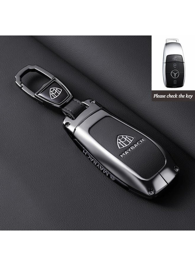 High-end car key cover suitable for Mercedes Maybach, GLS480 key cover, GLS600, GLS450, S-Class, all-inclusive premium metal material key cover