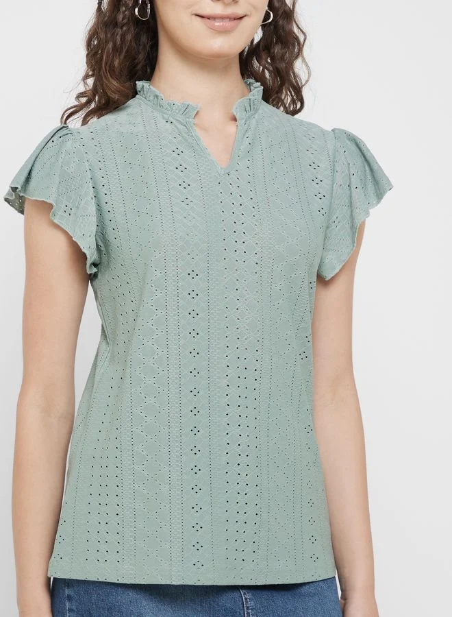 Ginger Ruffle Sleeve Top