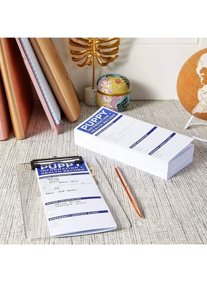 اوكونا اوتبوست مجموعة من 60 بطاقة تسجيل تطعيم الجراء، دفاتر تسجيل صحة الكلاب (تصميم ثلاثي الطي، 8.5 × 11 بوصة) - Image 1