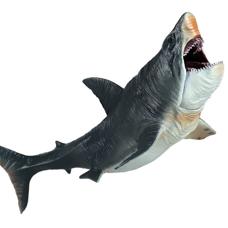 EOIVSH Large Megalodon Shark Toy Plastic Ocean Animal Figurine Realistic Sea Monster Toy Figure for Collection Gift Bath Toy Cake Topper - Image 2