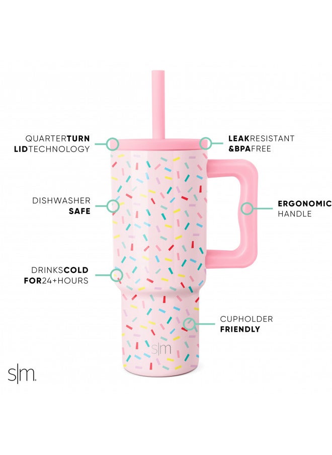 Simple Modern Kids 24 oz Tumbler with Handle and Silicone Straw Lid | Spill Proof and Leak Resistant | Reusable Stainless Steel Bottle | Gift for Kids Boys Girls | Trek Collection | Confetti - pzsku/ZC8B7D9AC3596AFE25B37Z/45/_/1728458662/6ebda207-8ae5-4d32-a984-2a915f182859