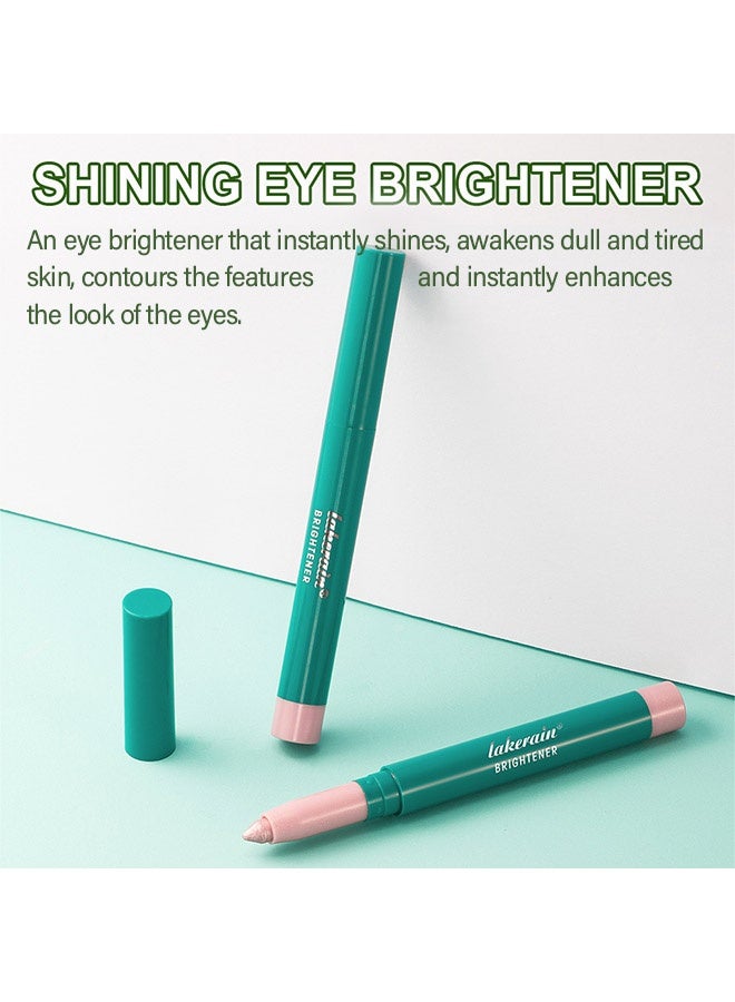 lakerain Brightener,Professional Makeup Eyeshadow Pencil ,Advanced Shadow Stick ,Waterproof Eyeshadow Stick ,Eye Highlighter Shimmer Creamy, Waterproof & Long-Lasting Eye Makeup for Women No.01 - Image 3