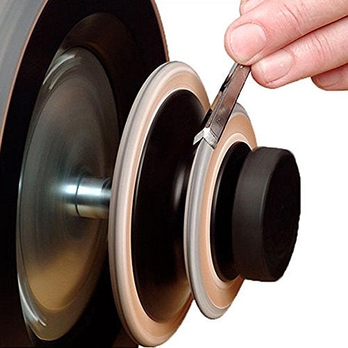 Tormek LA-120 Profiled Leather Honing Wheel - Image 1
