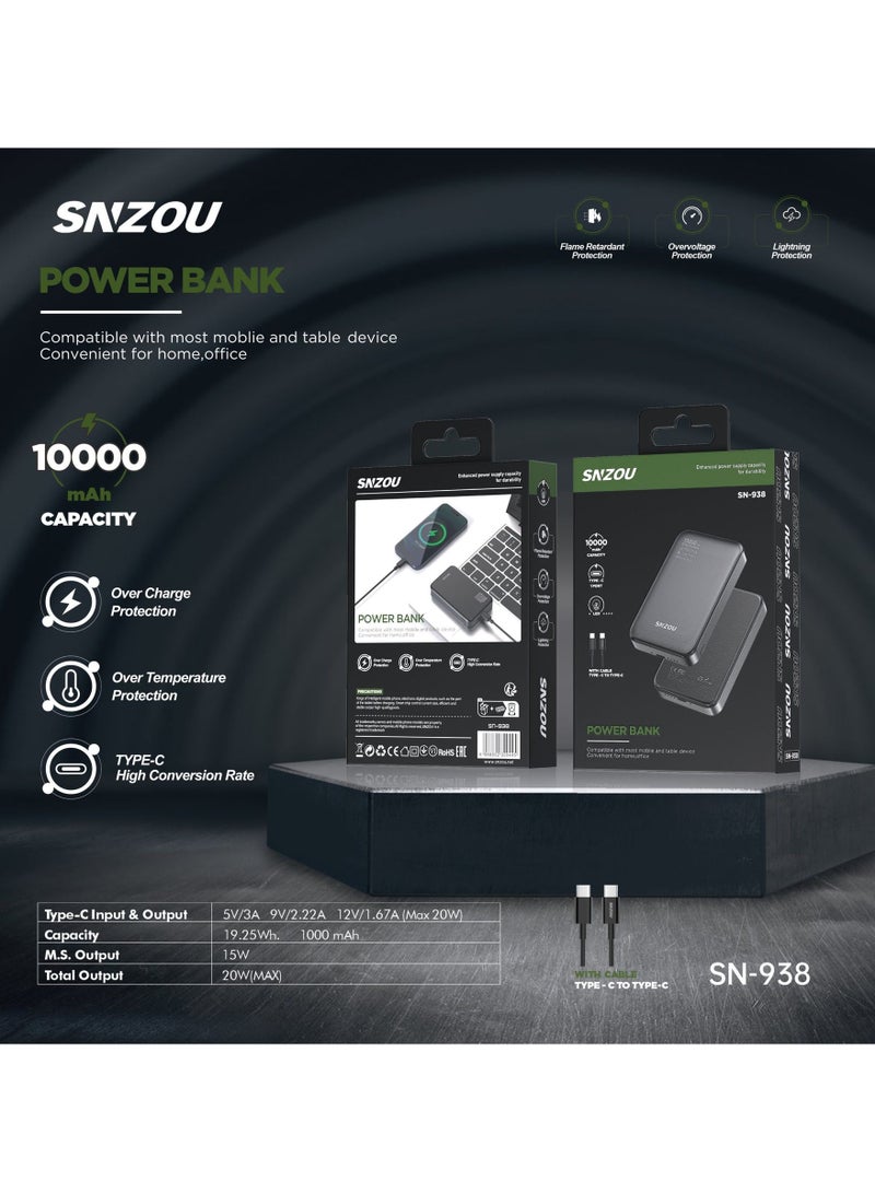Snzou PowerBoost 10,000mAh Fast Charging Power Bank - https://f.nooncdn.com/p/pzsku/ZC8B7EF2D8CB671C1F515Z/45/1756473397/d664847c-2149-469c-86cf-0e88eac3ae06.jpg