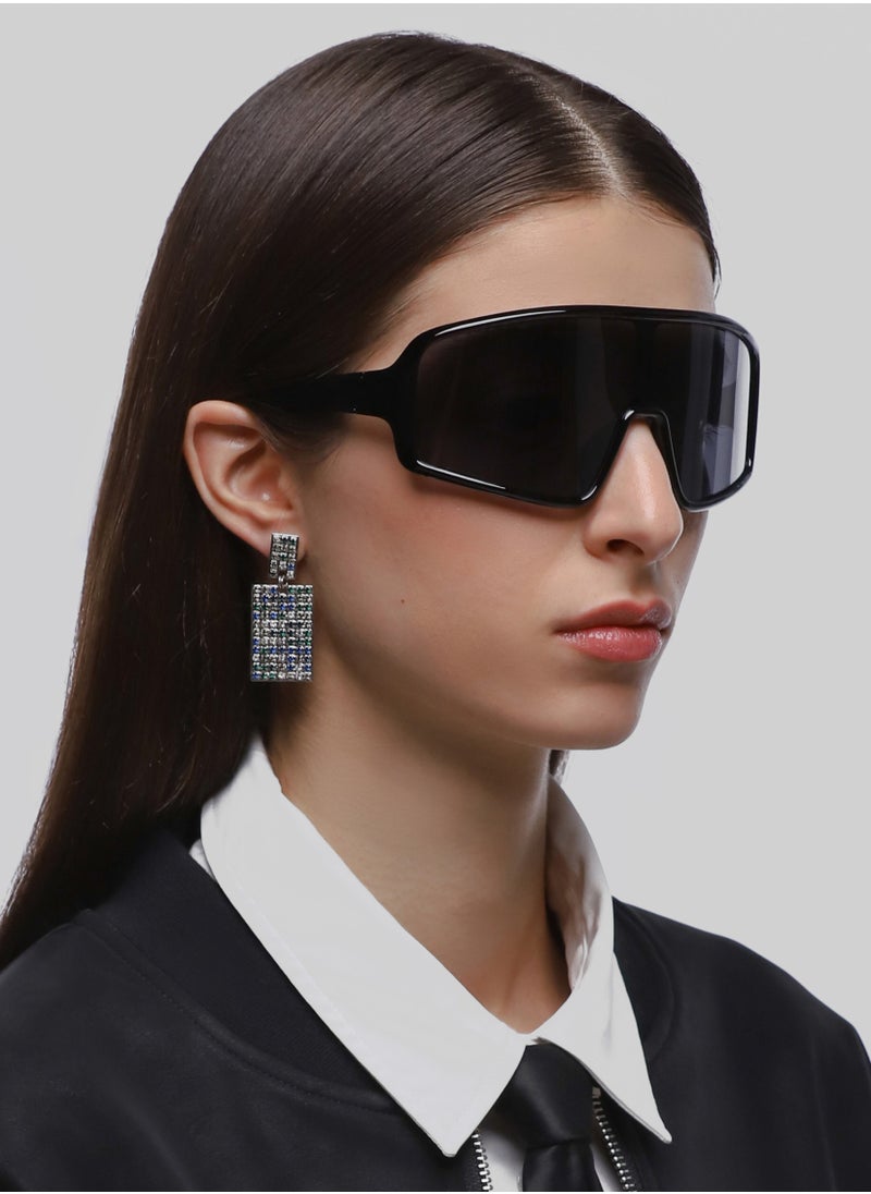 flâneur Stylish Polarized Sunglasses For Women and Men Black  - Image 2