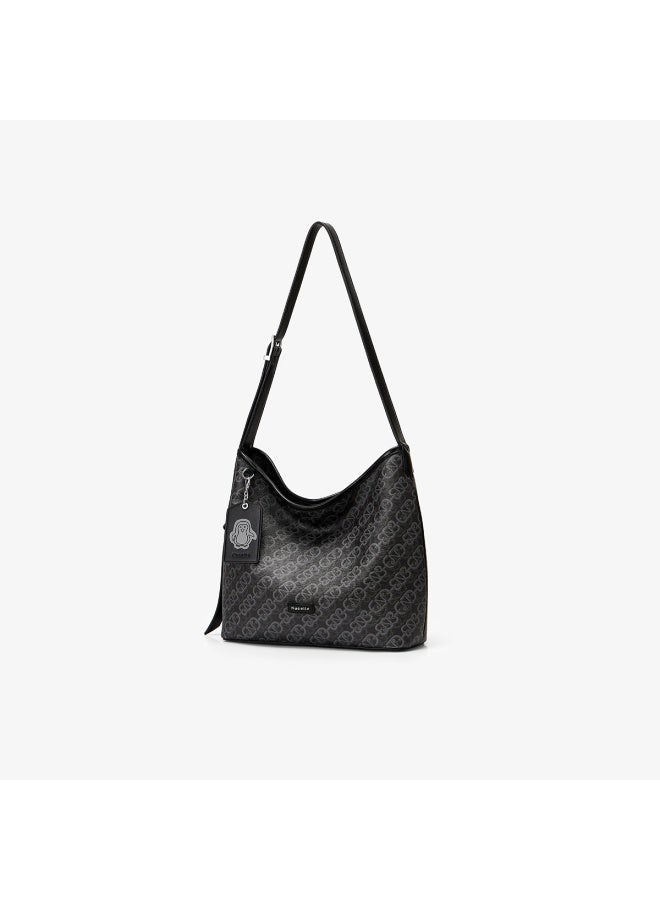 Nucelle Tote Bag, Pegasus Monogram Underarm Bag, Commuter Hobo Bag, Shoulder Crossbody Bucket Bag - Image 4