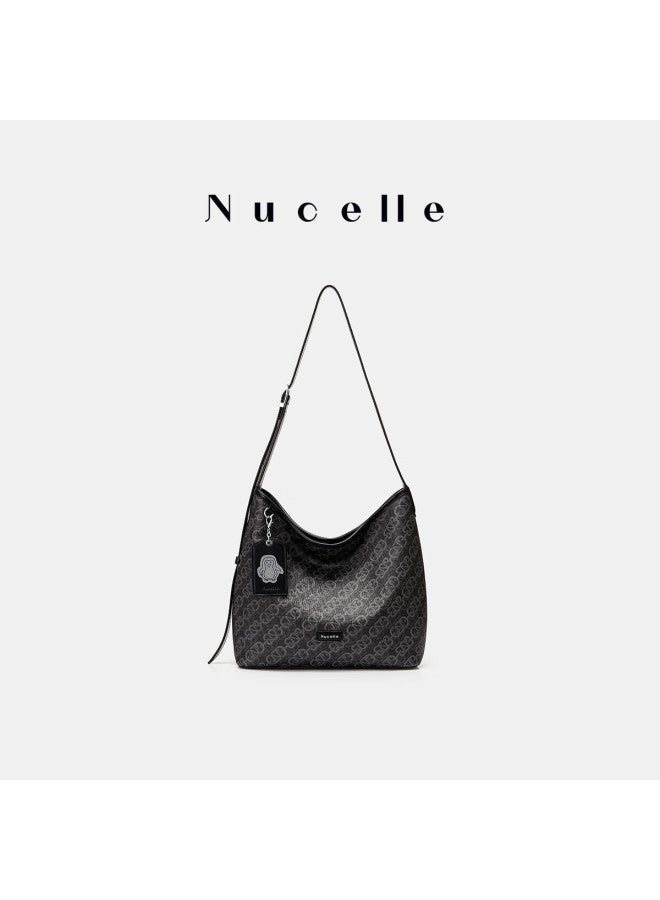 Nucelle Tote Bag, Pegasus Monogram Underarm Bag, Commuter Hobo Bag, Shoulder Crossbody Bucket Bag - Image 3