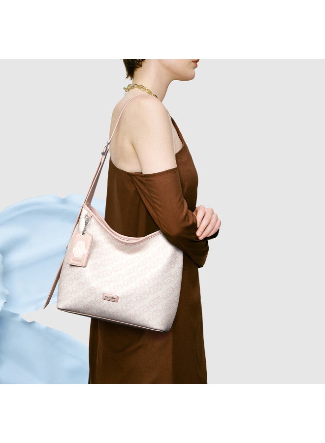 Nucelle Tote Bag, Pegasus Monogram Underarm Bag, Commuter Hobo Bag, Shoulder Crossbody Bucket Bag - Image 2
